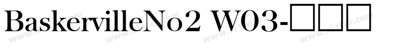 BaskervilleNo2 W03字体转换